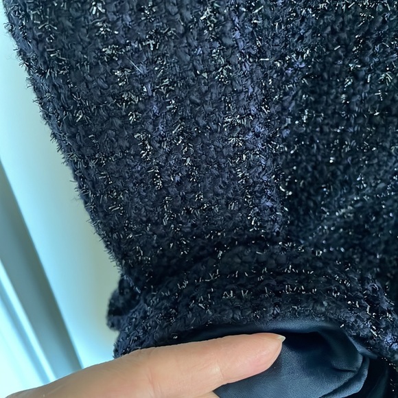 Tweed dress fantastic quality and fit navy with shimmer - Picture 9 of 9